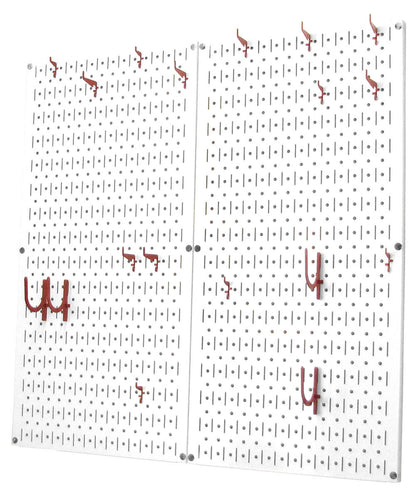 Kitchen Pegboard Organizer Kit Pots & Pans Rack - Pegboard With Hooks