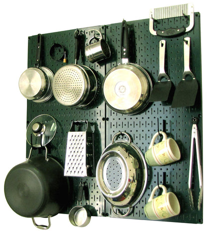 Kitchen Pegboard Organizer Kit Pots & Pans Rack - Pegboard With Hooks