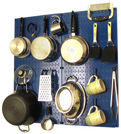 Kitchen Pegboard Organizer Kit Pots & Pans Rack - Pegboard With Hooks
