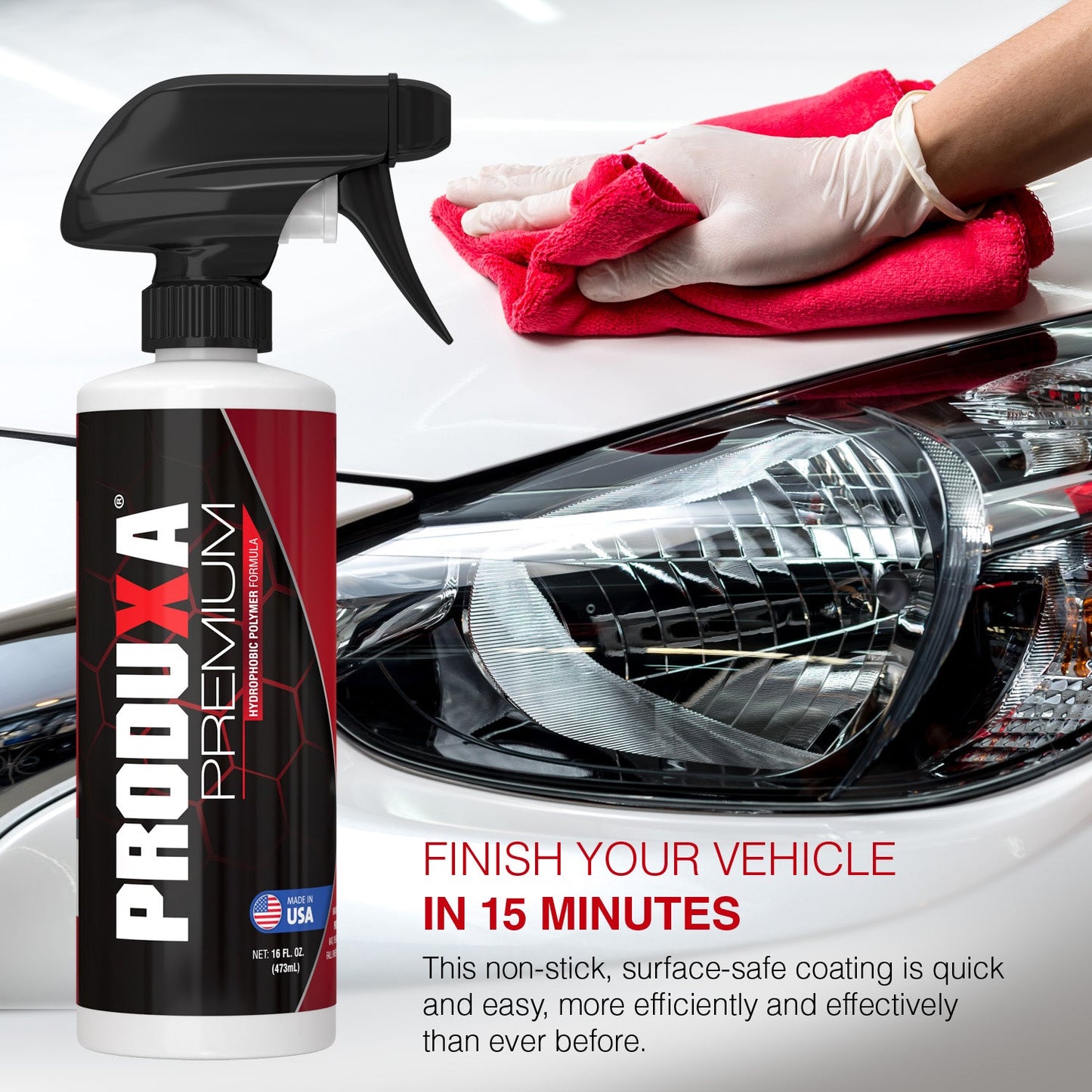 PRODUXA® PREMIUM - Instant Surface Polish, Sealant, and Protector. All-in-one Detailing Spray(16 oz)