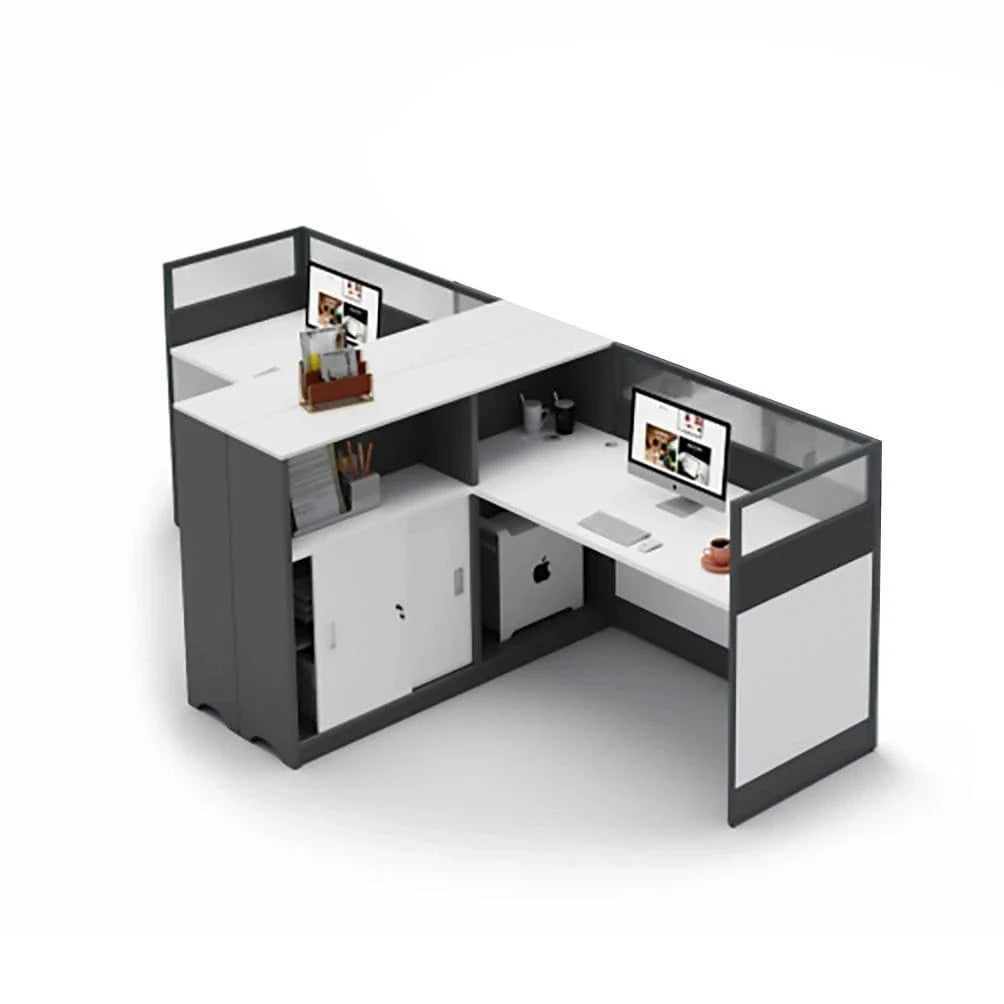 Norven · L-Shaped Cubicle Office Workstation