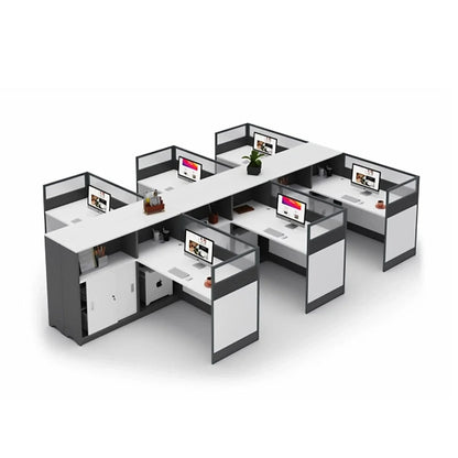 Norven · L-Shaped Cubicle Office Workstation