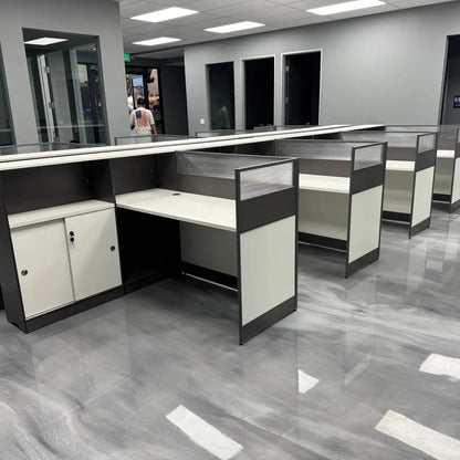 Norven · L-Shaped Cubicle Office Workstation