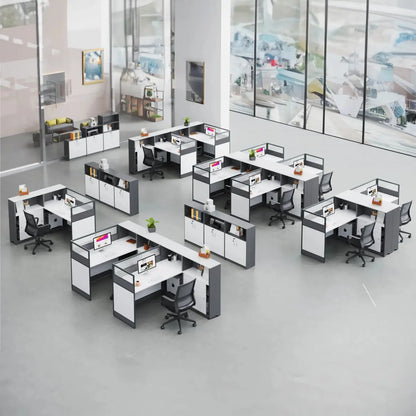 Norven · L-Shaped Cubicle Office Workstation