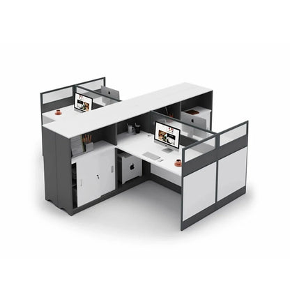 Norven · L-Shaped Cubicle Office Workstation