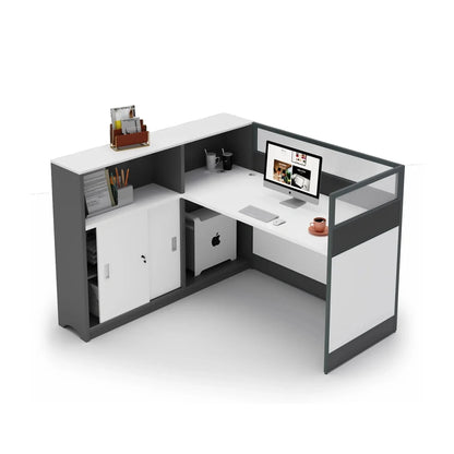 Norven · L-Shaped Cubicle Office Workstation