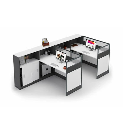 Norven · L-Shaped Cubicle Office Workstation