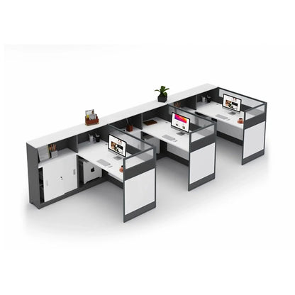 Norven · L-Shaped Cubicle Office Workstation