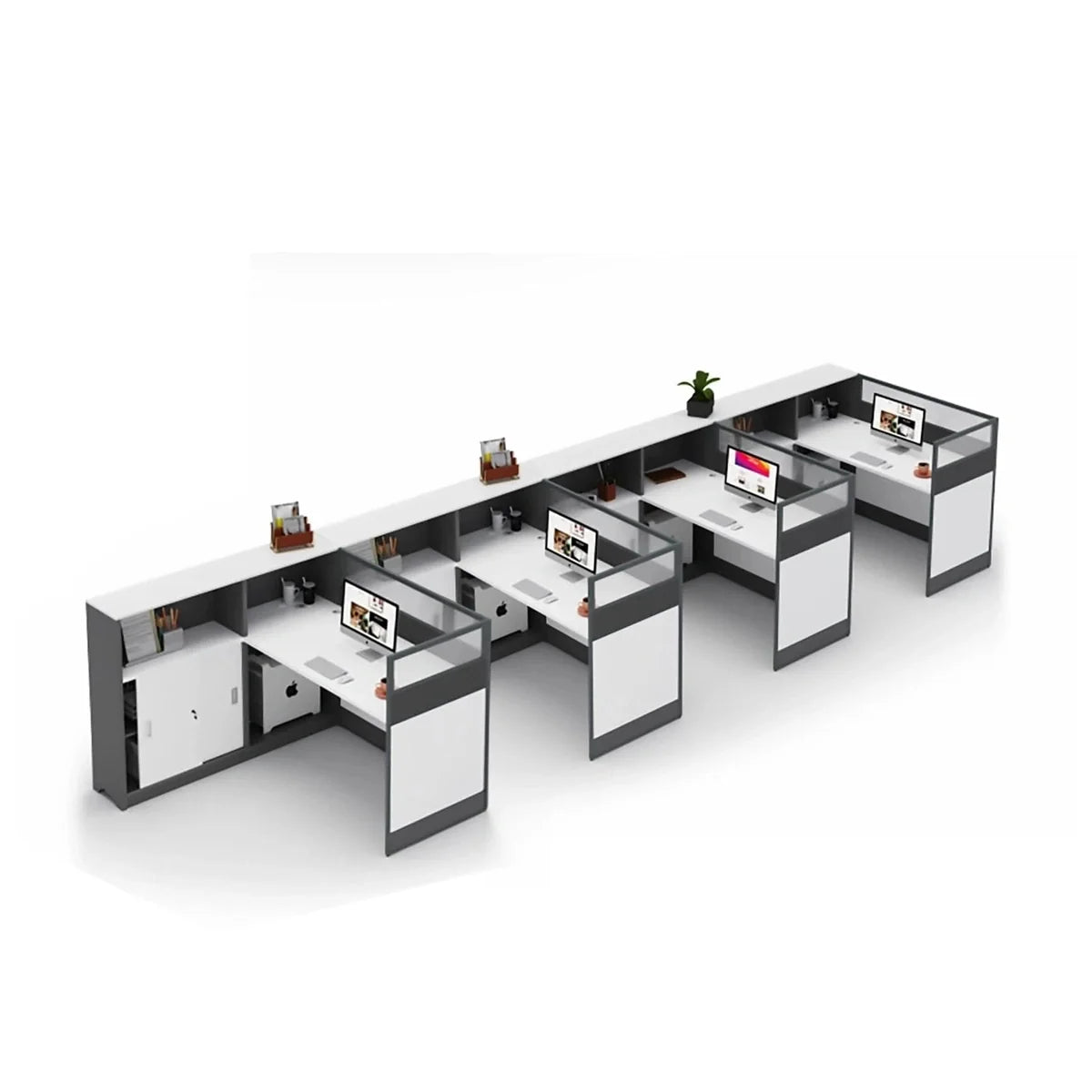Norven · L-Shaped Cubicle Office Workstation